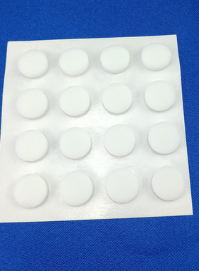 自粘式圆形橡胶垫 白色圆形橡胶减震缓冲垫 机箱脚垫笔记本防滑垫