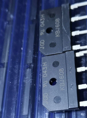 KBJ608 KBJ606全新原装进口6A 600V/800V桥堆ZIP-4
