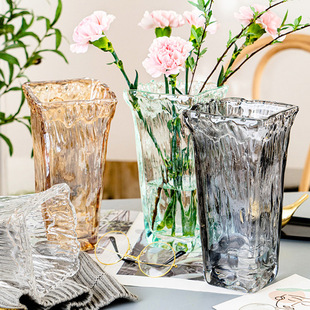 欧式创意水晶花瓶西班牙风客厅办公室ins风摆件鲜花现代简约水培