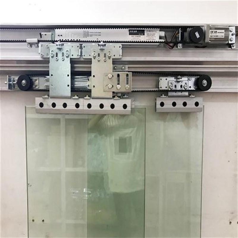 重叠自动门玻璃感应开q门机电动折叠门加重自动门机组全套平移电