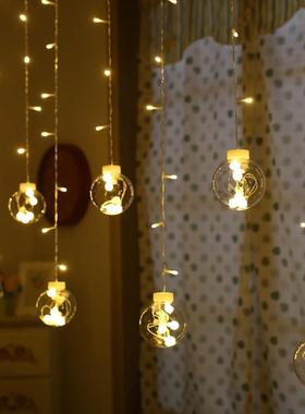 彩灯少女ins置卧室房间网红布妹.心D愿心软装饰灯球求婚ledy布置