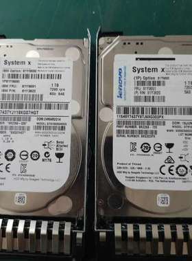 议价IBM 1ＴSAS  7200转 6GB 81Y9691 8
