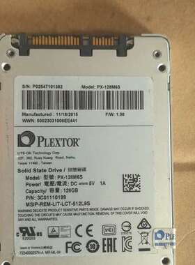 议价PLEXTOR/浦科特 M6S 128G mlc SSD 台