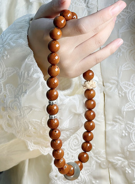 情侣菩提子民族风招财紫金鼠双圈