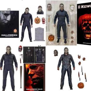 NECA 1234代 月光光心慌慌 终结 迈尔斯 豪华版 7寸可动手办模型