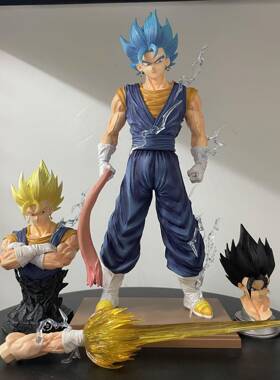 LK 贝吉特 三头雕 带半身像超级赛亚人七龙珠周边手办GK模型摆件