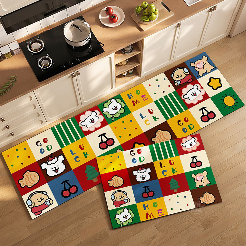 多巴胺厨房地垫防油防滑免洗长条脚垫可裁剪L形家用蜡笔小新地毯,居家布艺,厨房地垫,淘宝优惠券,粉丝福利购,淘宝优惠卷