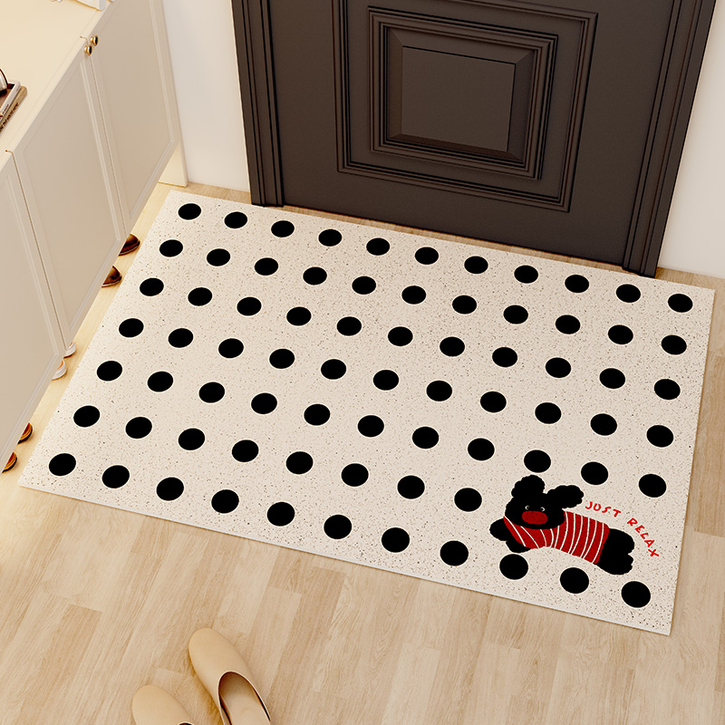 法式奶油风入户地垫玄关室内门口脚垫家用易清洗地毯可裁剪进门垫