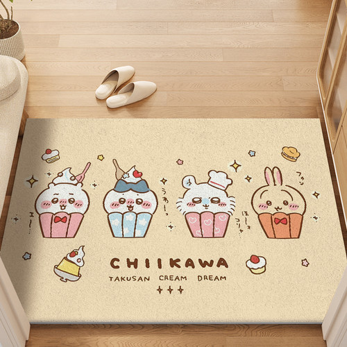 入户门地垫chiikawa防滑家用门口进门丝圈垫子乌萨奇客厅门垫脚垫