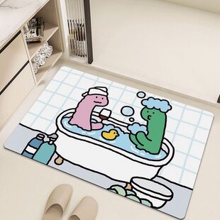 韩国joguman 恐龙卫生间浴室进门地垫 门口速干吸水地垫防滑地毯