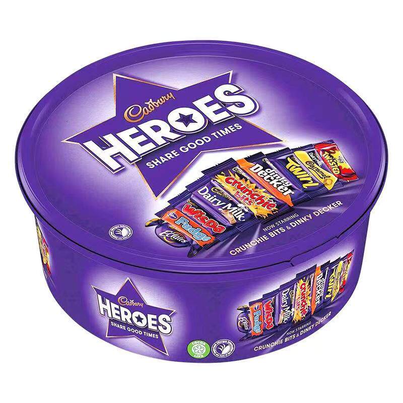 英国进口cadbury吉百利英雄巧克力玫瑰巧克力礼盒650g圣诞节年货