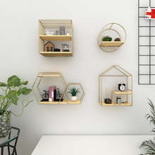 免打孔墙上装饰置物架壁挂架子