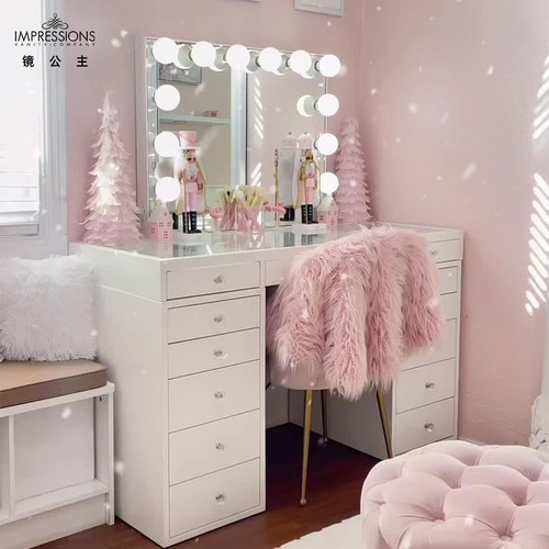impressions大号化妆台镜梳妆台