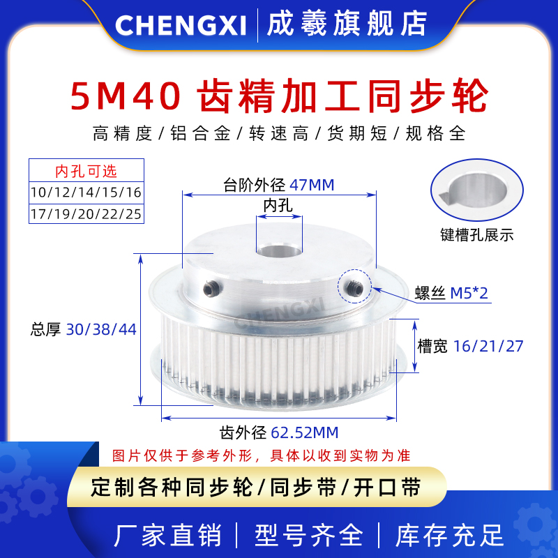 成羲凸台BF型精加工同步轮5M40齿