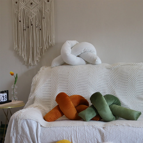 ins创意抱枕客厅异形扭扭波浪