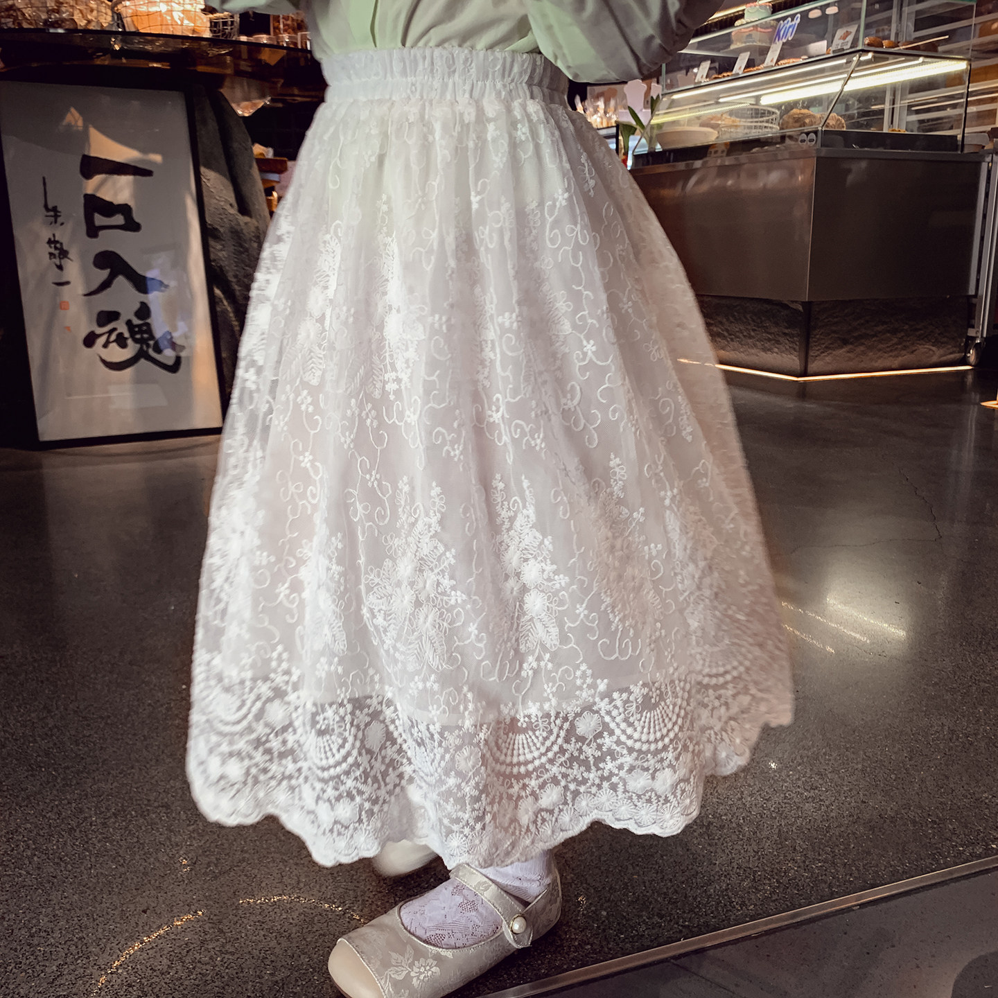 女童蕾丝半身裙春装新款韩版儿童白色裙子百搭春秋小女孩超仙裙子,童装/婴儿装/亲子装,半身裙,淘宝优惠券,粉丝福利购,淘宝优惠卷