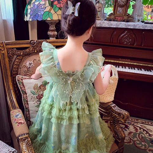 女童网纱连衣裙夏季小女孩公主裙