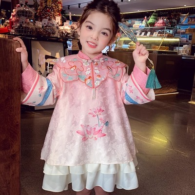 洋气小女孩国风高级感公主裙子