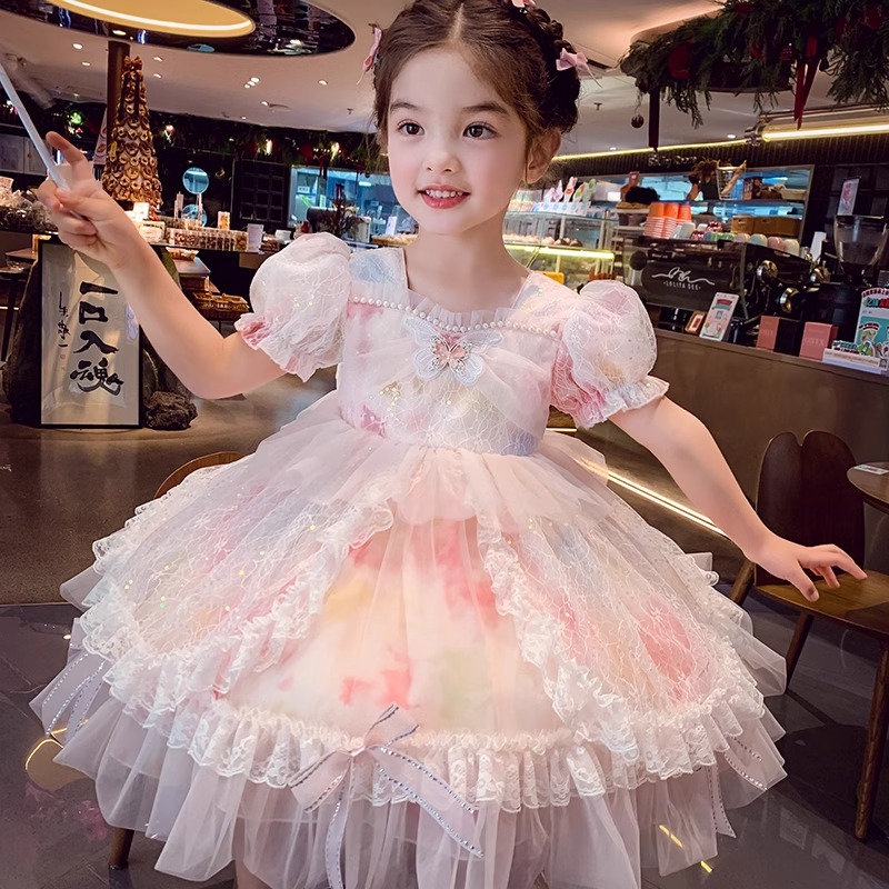 小女孩生日礼服洛丽塔蓬蓬裙子