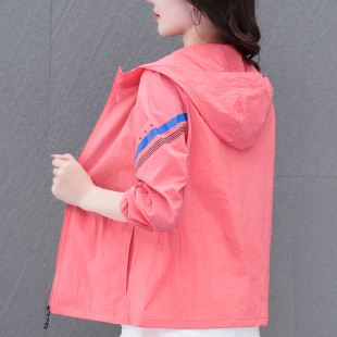皮肤风衣长袖 速干干透气户外品牌防晒衣线运动薄款 0325e 女装 夏季