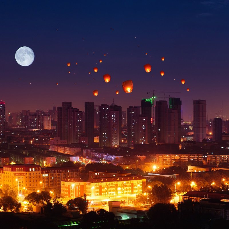 孔明灯批发包邮阻燃型加厚创意许愿灯荷花灯天灯厂家直销50个一包