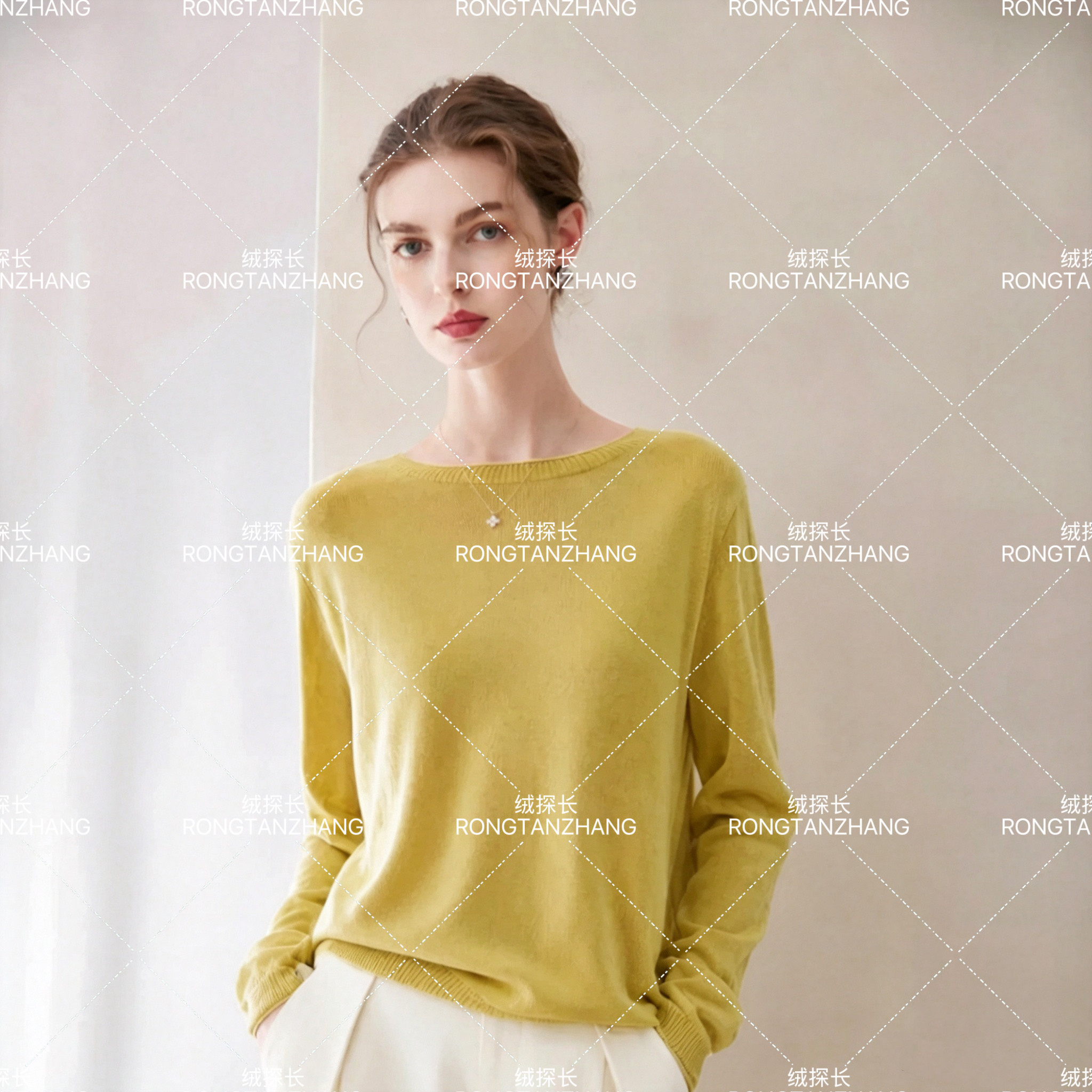 26秋季新款天丝亚麻套头衫上衣女