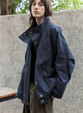 Fist to Fist 棉涤混纺 复古廓形工装牛仔夹克外套FW0063