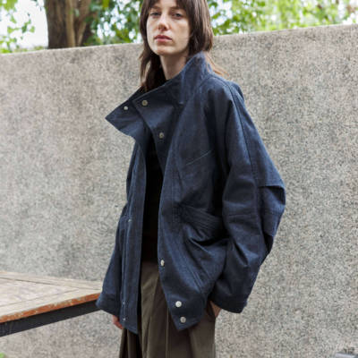 Fist to Fist 棉涤混纺 复古廓形工装牛仔夹克外套FW0063