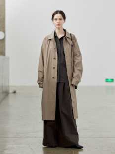立体剪裁风茧型量感中长风衣FW0036 棉混纺 Fist