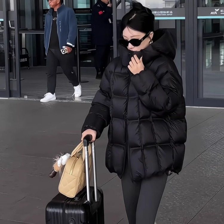 潮流羽绒棉服女短款大码云朵泡芙连帽方块韩版宽松羽绒棉衣外套,女装/女士精品,棉衣/棉服,淘宝优惠券,粉丝福利购,淘宝优惠卷