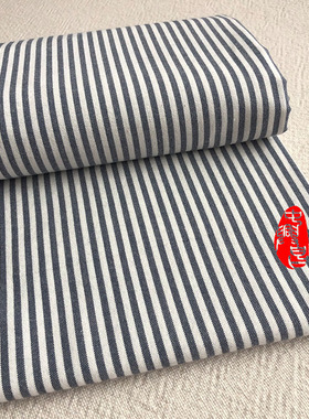 中兴昌家纺老粗布床单纯棉色织绿色条纹32支灰色单人枕套柔软亲肤