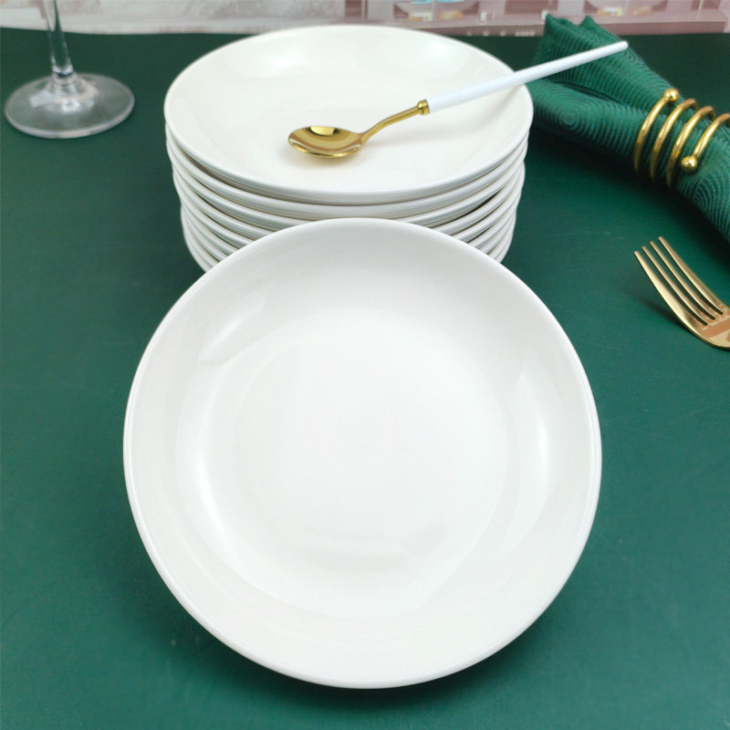 凉菜小盘子碟子小号陶瓷盘子商用白色盘子6英寸小吃碟早餐盘渣盘,餐饮具,盘,淘宝优惠券,粉丝福利购,淘宝优惠卷