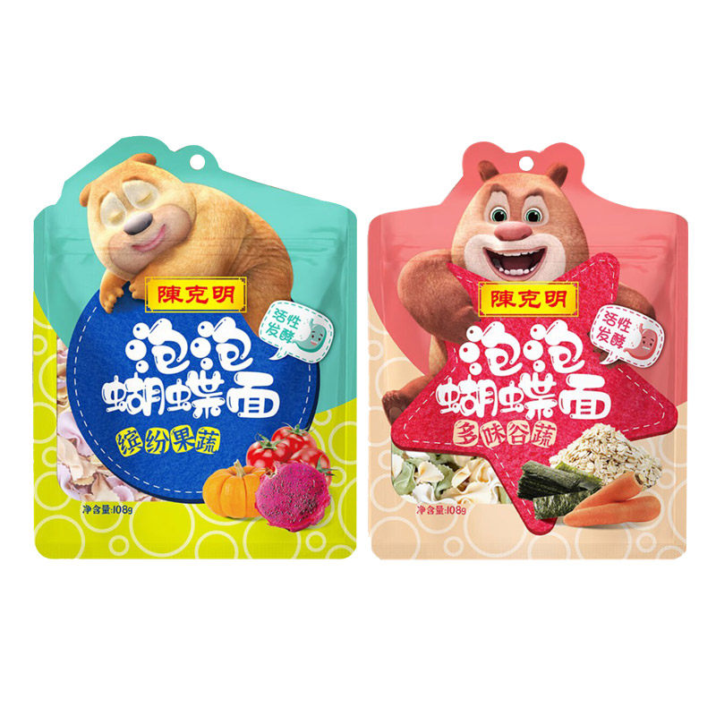 陈克明果蔬面谷蔬泡泡蝴蝶面速食儿童面条杂粮蔬菜面活性发酵挂面,粮油调味/速食/干货/烘焙,待煮速食面/拉面/面皮/西式面,淘宝优惠券,粉丝福利购,淘宝优惠卷