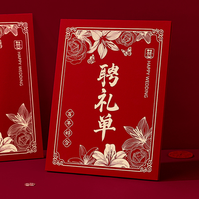 男方聘礼单结婚提亲彩礼单