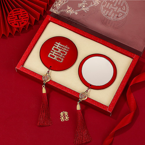 婚嫁梳子镜子女方陪嫁