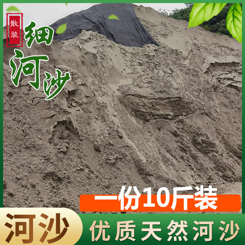 散装干河沙砂石细沙粗沙沙包用沙黄沙土沙子中沙砂浆建筑用10斤