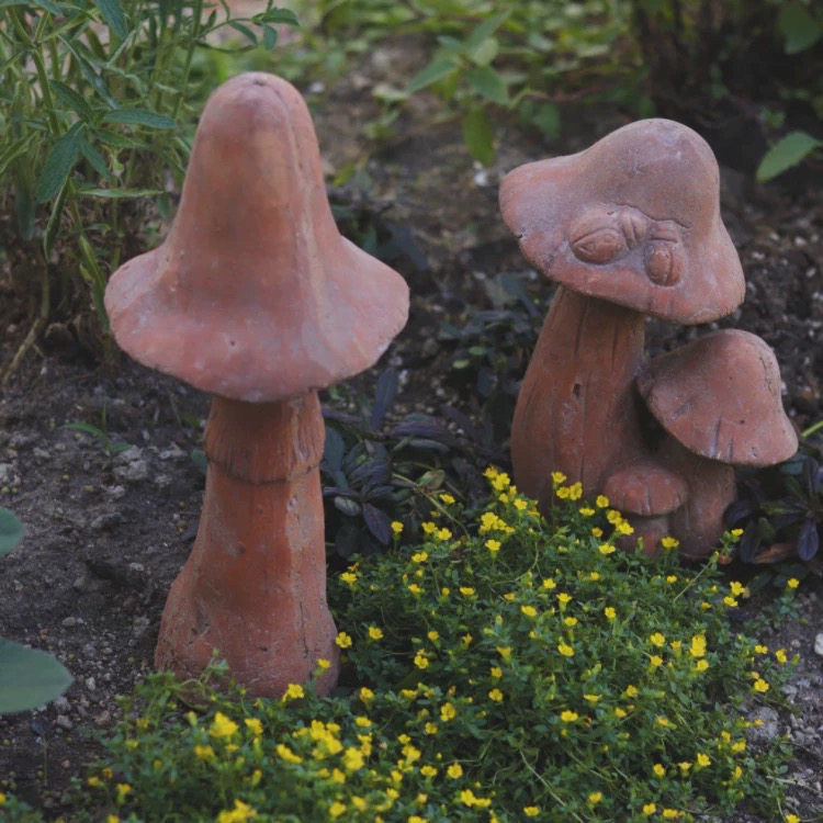 红陶花园蘑菇摆件花园别墅庭院摆件,家居饰品,户外/庭院摆件,淘宝优惠券,粉丝福利购,淘宝优惠卷