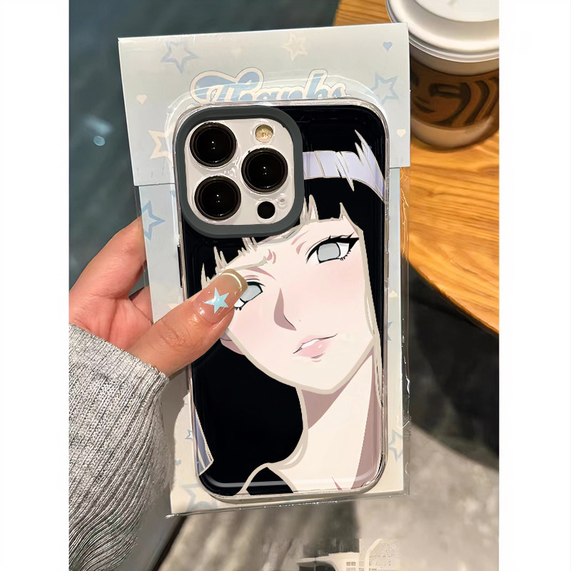 火影忍者雏田冷酷适用苹果15/14pro手机壳华为mate60红米k70卡通iPhone13promax透明OPPO小米14vivos18保护套