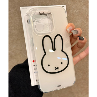奶呼呼米菲兔手机壳适用苹果16简约15华为mate60网红iphone14女pura70小米13周边iqoo12可爱oppo红米vivo荣耀