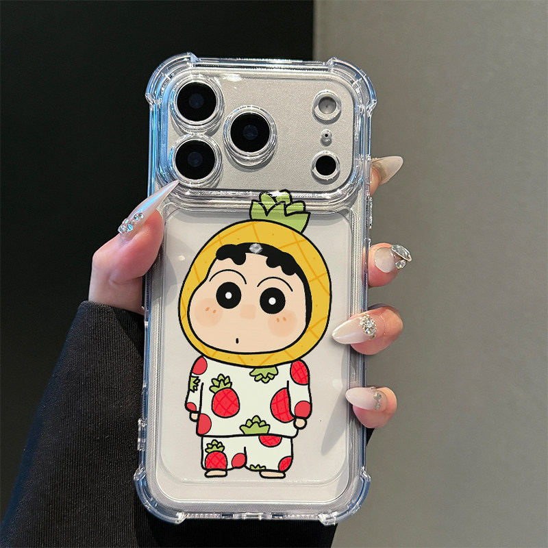 菠萝头套小新适用新款iPhone18手机壳苹果17pro华为pura90mate80小米17荣耀600VIVO四角防摔OPPO16红米note15