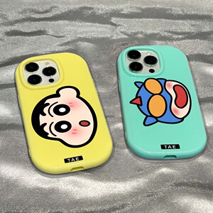 可爱小新头像适用iphone15promax苹果13手机壳11新款14pro动感超人12硅胶14plus个性网红情侣15pro防摔保护套