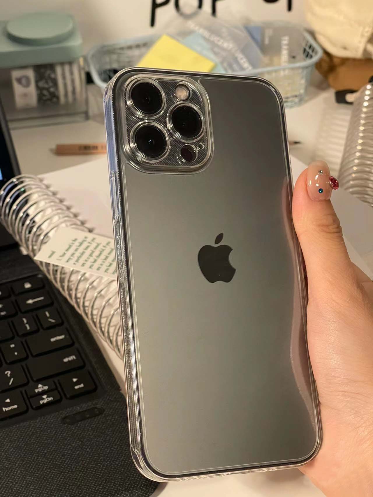 超薄裸机透明适用苹果15手机壳pc硬壳iphone13新款14promax防摔12高级感男女简约11pro十四夏季16promax时尚