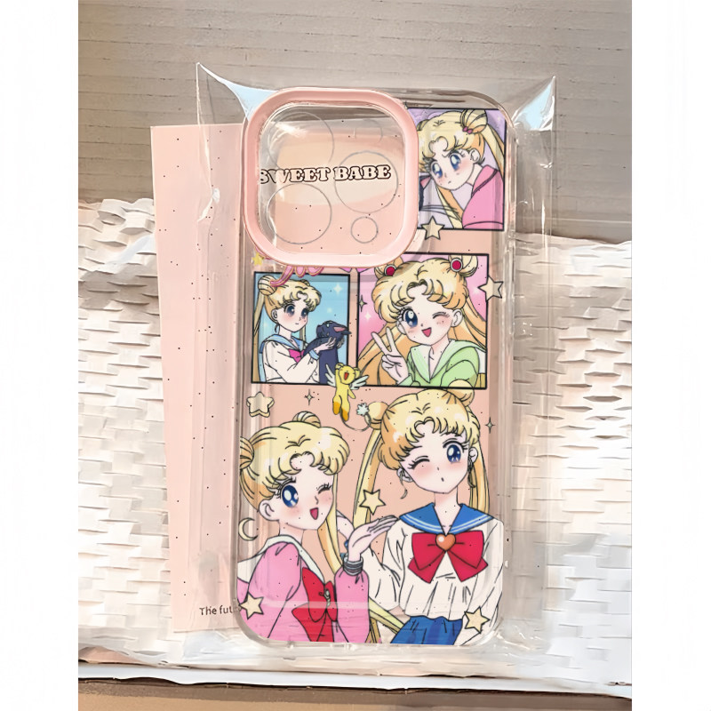 超火美少女战士适用苹果15/14pro手机壳新款华为Pura70Ultra网红女mate60iPhone13promax软壳OPPO小米vivos18