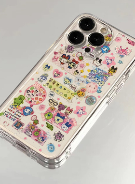 日系古早感y2k拓麻歌子适用iphone16promax手机壳苹果13透明14华为mate70provivox200小米15oppo软套红米k80