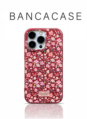 满屏小红花适用iPhone17PROMAX韩系手机壳苹果16华为mate70nova14小米17P80reno15皮纹Findx9红米K90荣耀300