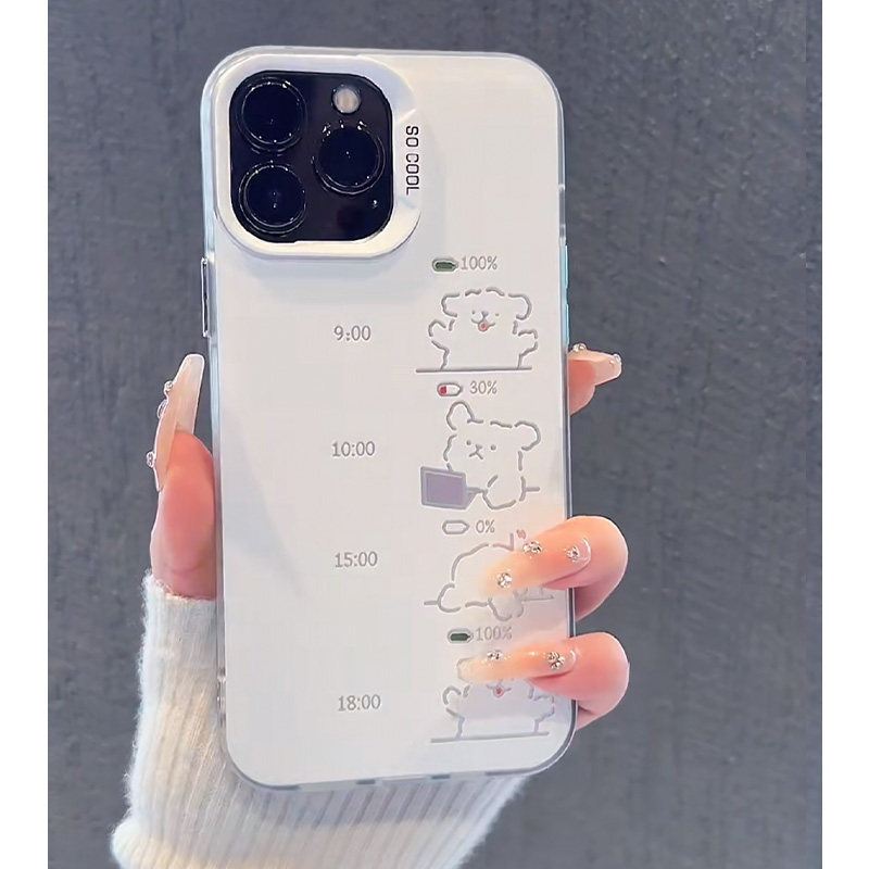 状态在线小狗手机壳适用苹果16proiphone14小米15华为pura70nova13mate60荣耀300oppo磨砂彩银vivox200iqooz9