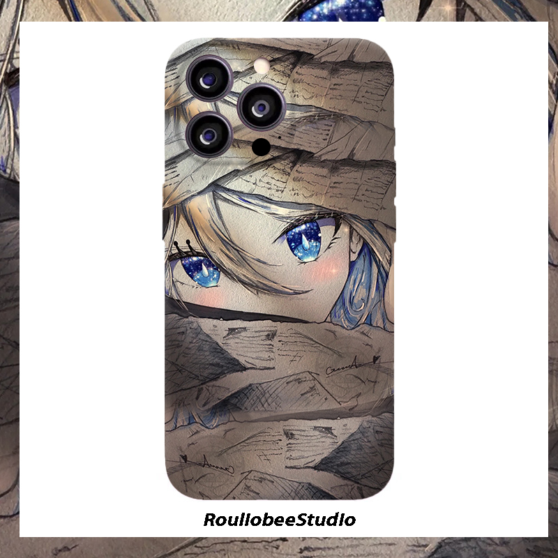 墙纸动漫女孩适用苹果17/16手机壳iPhone15/14PROMAX新款荣耀X60菲林华为NOVA13卡通Pura80防摔S20小米RENO14