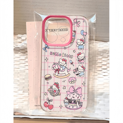 木马手账本凯蒂适用iphone16promax可爱手机壳苹果13/12/11软套华为pura70vivox200小米15防摔oppo红米note14