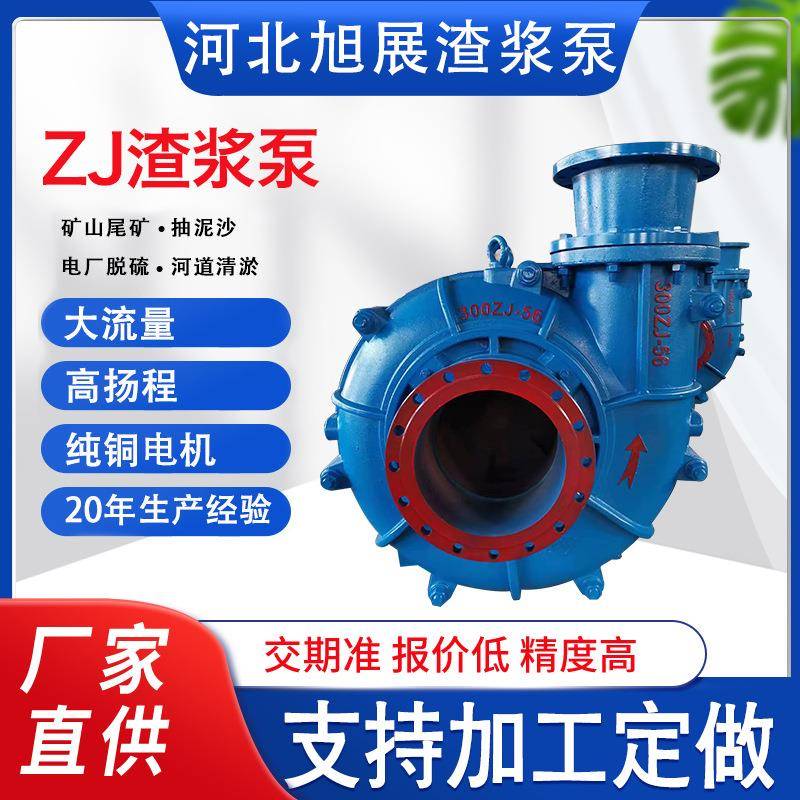 ZJ型渣浆泵耐磨卧式泥沙泵卧式渣浆泵防堵泵单级单吸泥沙泵杂质泵