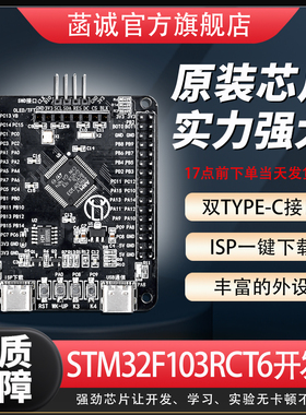 STM32F103RCT6开发板系统板CH340K串口芯片TFT全彩液晶屏双TYPEC